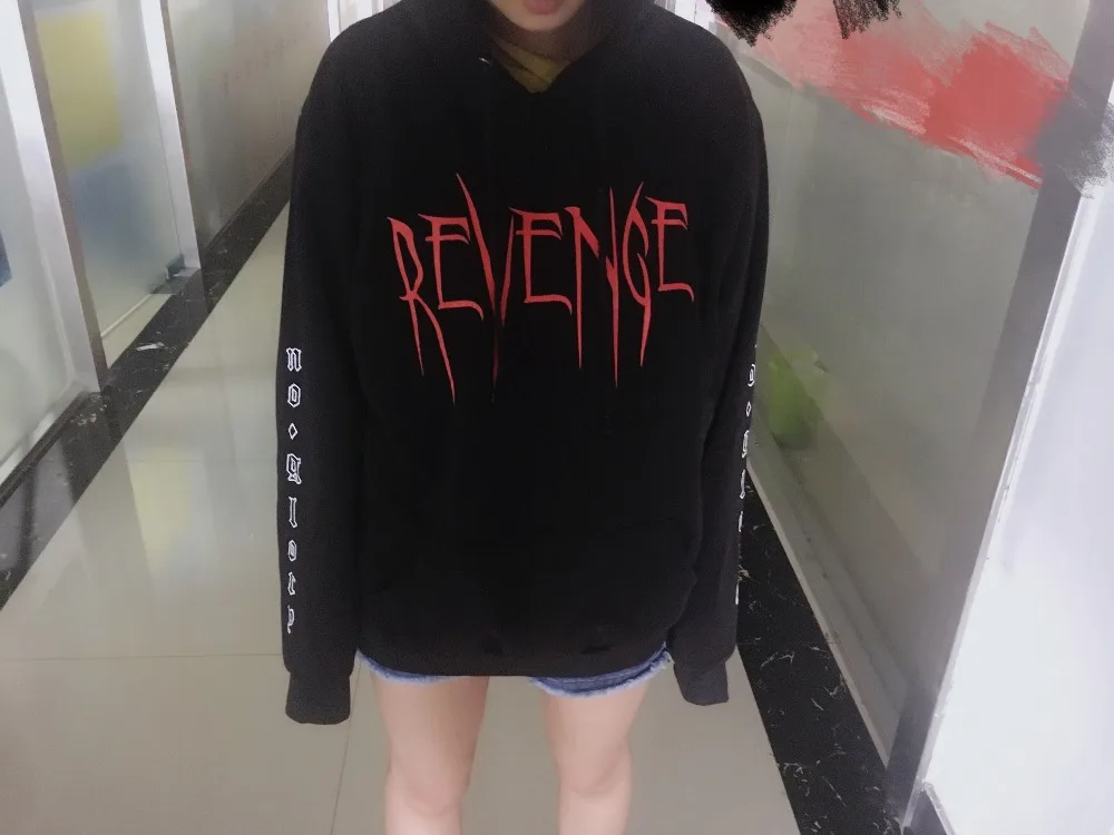 2017 autumn new sweater hooded sweater men and women casual sweater Gothic alphabet REWENGE NO GLORY Hoodie Sweatshirt Black 2017 autumn new sweater hooded sweater men and women casual sweater Gothic alphabet REWENGE NO GLORY Hoodie Sweatshirt Black