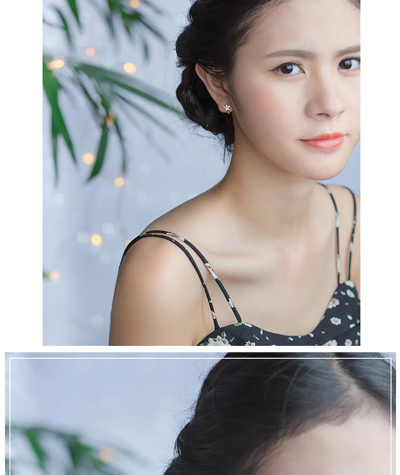 Exaggerated 925 Sterling Silver CZ Flower Hoop Earrings For Women Girls 2018 Fashion Piercing Huggie Earrings zilveren oorbellen (3)