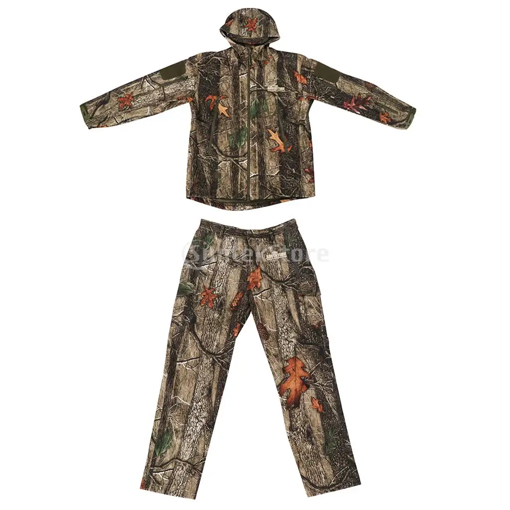 Men Women Unisex Warm Breathable Camo Outdoor Hunting Jacket Outwear Pants Hoodie Trousers Set M-XXL цена Men Women Unisex Warm Breathable Camo Outdoor Hunting Jacket Outwear Pants Hoodie Trousers Set M-XXL цены онлайн