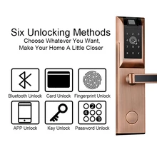 Eseye WIFI Smart Door Lock Fingerprint Home Apartment Entry Wireless App Phone Bluetooth Password Card Unlock Keyless Door Lock bluetooth smart electronic keyless keypad home entry door lock with smartphone controlled for hotel and apartment compatible