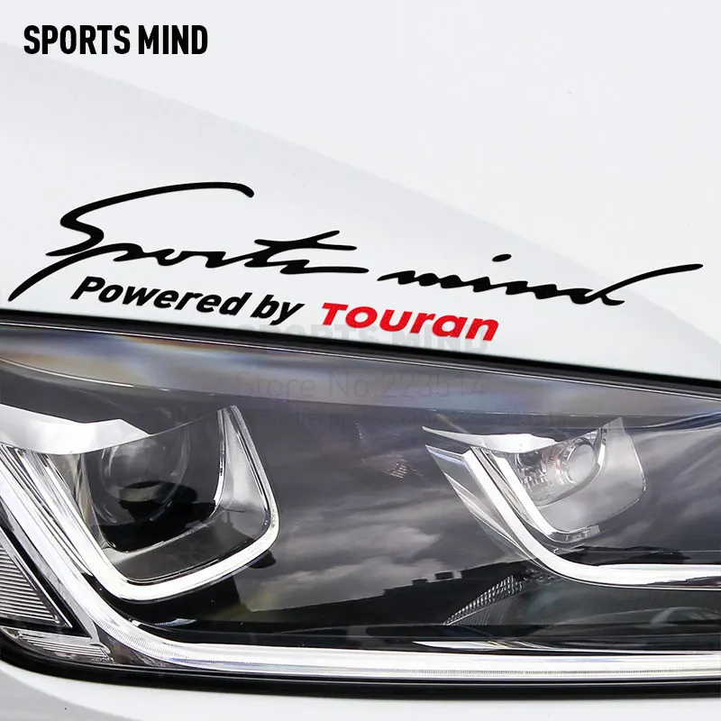 

2 Pieces Sports Mind Car Styling On Car Lamp Eyebrow Automobiles Car Sticker For vw volkswagen touran 2003-2017 car accessories