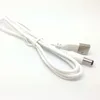 new white PC Laptop USB Male to 5V DC 5.5mm x 2.1mm Barrel Connector Power Cable charger cable ► Photo 2/4