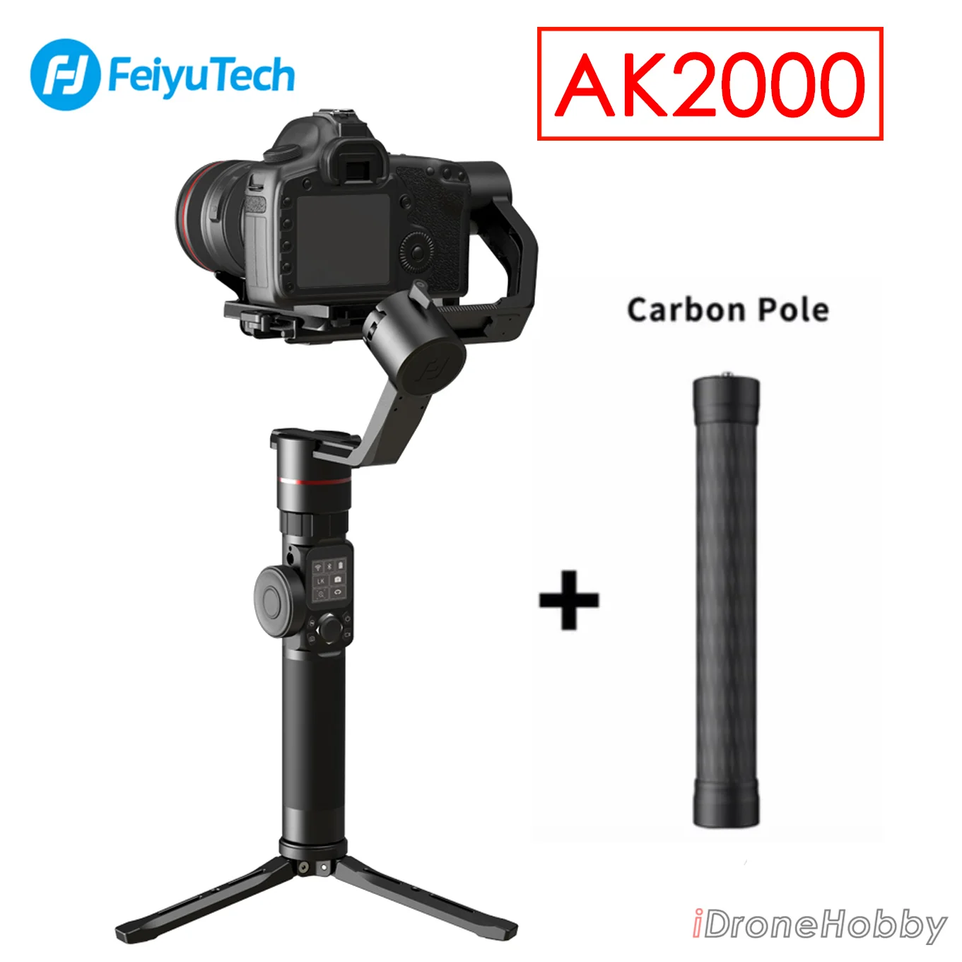 FeiyuTech AK2000 3 оси Камера стабилизатор с последующей Фокус зум для sony Canon 5D Panasonic GH5/GH5S Nikon D850 2,8 кг полезной нагрузки - Цвет: Белый