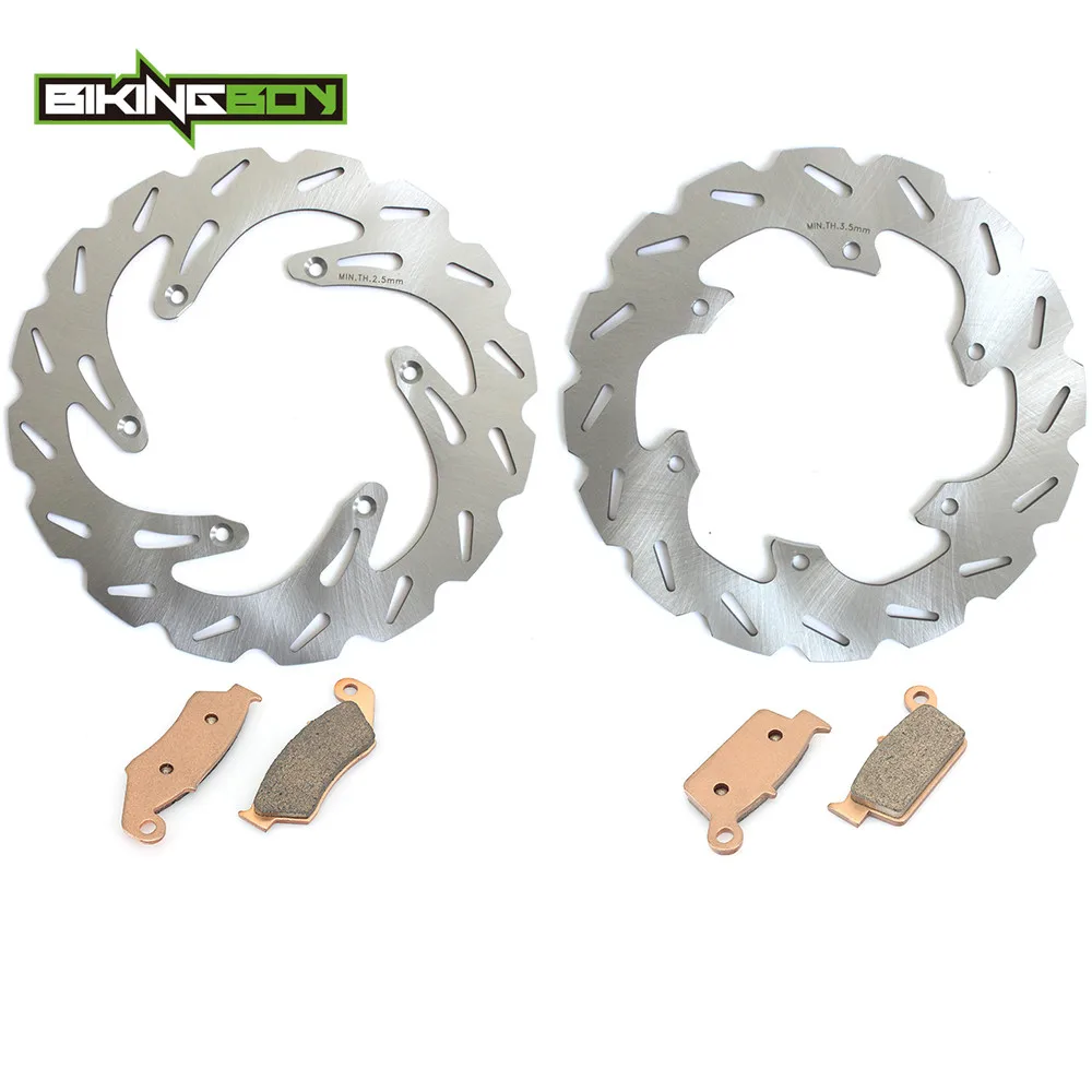 BIKINGBOY для suzuki rm 125 RM250 RMX 250 S 96 97 98 99 DRZ DR-Z 400 E S 00-08 07 06 05 спереди и сзади тормозные диски роторов колодки - Цвет: Wave MX