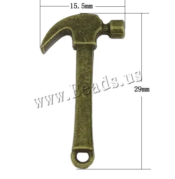 Free shipping!!!Zinc Alloy Tool Pendants,sexy,chinese jewelry, hammer