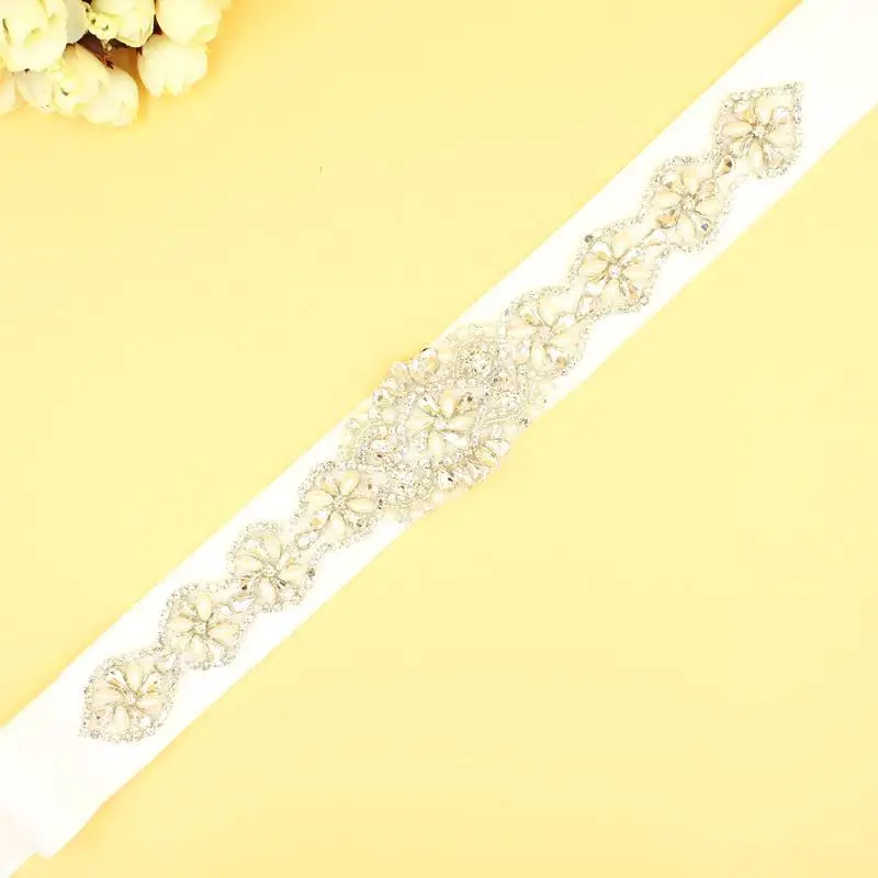 Красивые блестящие стразы, жемчужные кристаллы, чешский длинный свадебный ремень, винтажный свадебный пояс ручной работы, потрясающие свадебные аксессуары