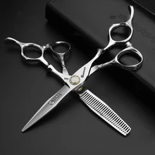 6 inch high end professional hairdressing cut hair scissors Japan 440c stainless steel hair cutting thinning scissors set 6 inch high end professional hairdressing cut hair scissors Japan 440c stainless steel hair cutting thinning scissors set