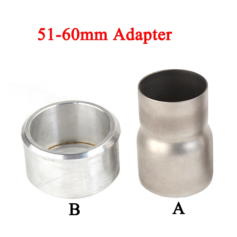 

Universal Motorcycle Exhaust Muffler Pipe Adapters 51-61mm Stainless Steel CNC Moto Conversion Adapter Exhaust 61-51MM connector
