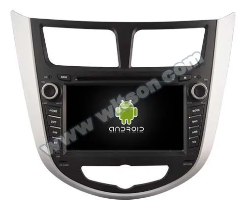 Top 7" Android 6.0 OS Car DVD for Hyundai Verna 2010-2012 & Solaris 2010 2011 2012 & Accent 2010-2012 with Calling Function Support 1