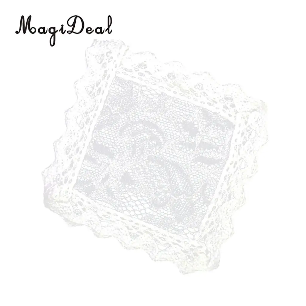1/12 Scale Dollhouse Miniature Mini Tabletop Desk Decor Kitchen Tablecloths Table Cover Furniture Decor White