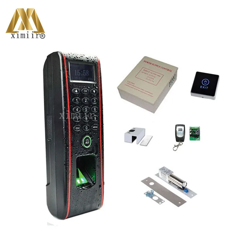 

Fingerprint access control system ZK TF1700 IP65 waterproof standalone fingerprint accesson control kit
