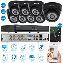 Kkmoon 8ch полный 960 h/D1 DVR 800TVL видеонаблюдения Камера Системы P2P Onvif видео Регистраторы 1 ТБ HDD 8 шт. инфракрасный doom Камера комплект