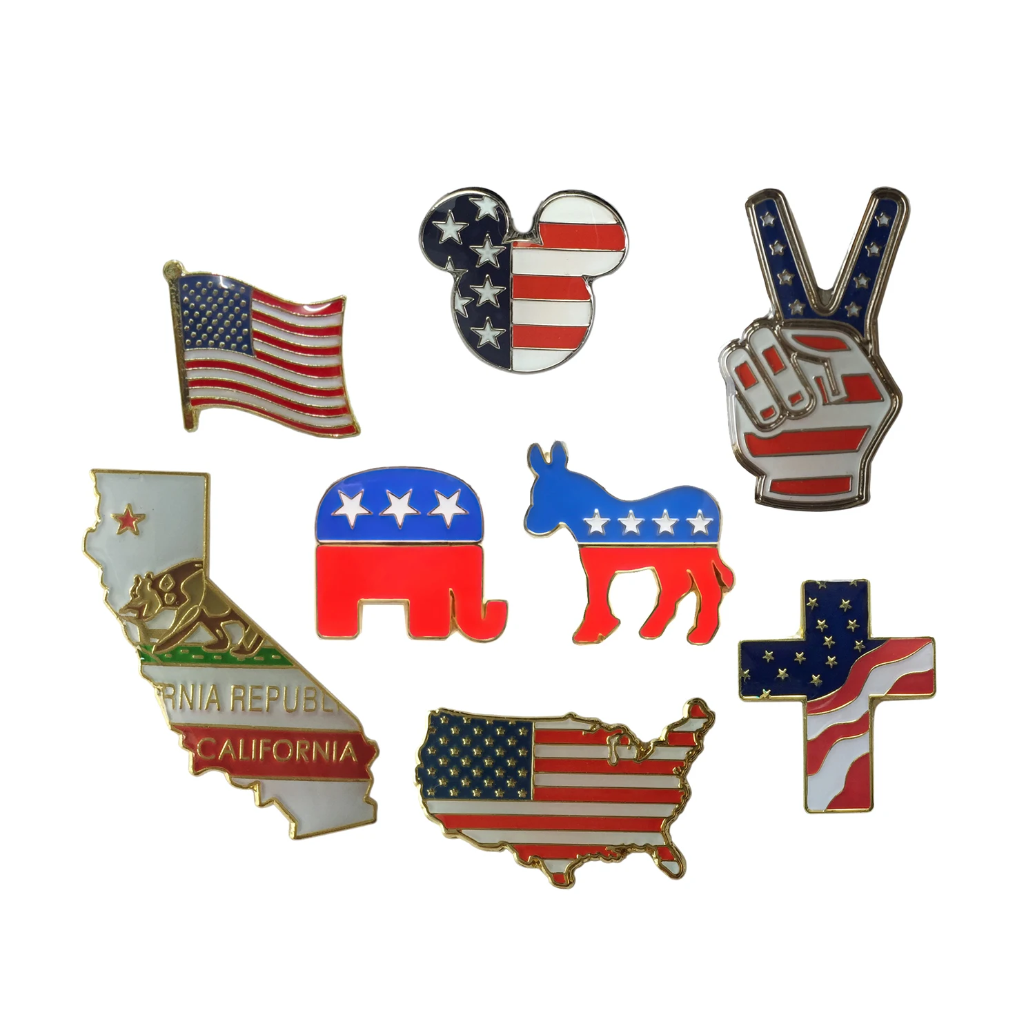 

Custom United states enamel pin for men and women