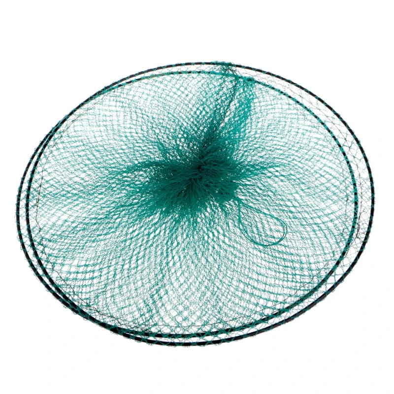 Рыболовная сеть круглая складная металлическая рама нейлоновая сетка уход Creel снасти аксессуар
