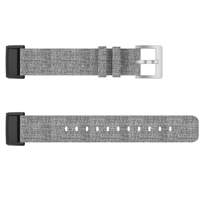 Luxury Wrist StrapReplacement Woven Canvas Fabric Watch Band Wrist Strap ForFitbit Charge 3 Comfortable Easy to Adjust 40AP508