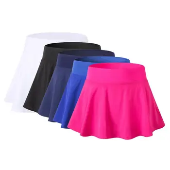 

2018 Sports tennis skirt Yoga Fitness Short Skirt Badminton Breathable Quick Drying Women Sport Anti Exposure Tennis skort