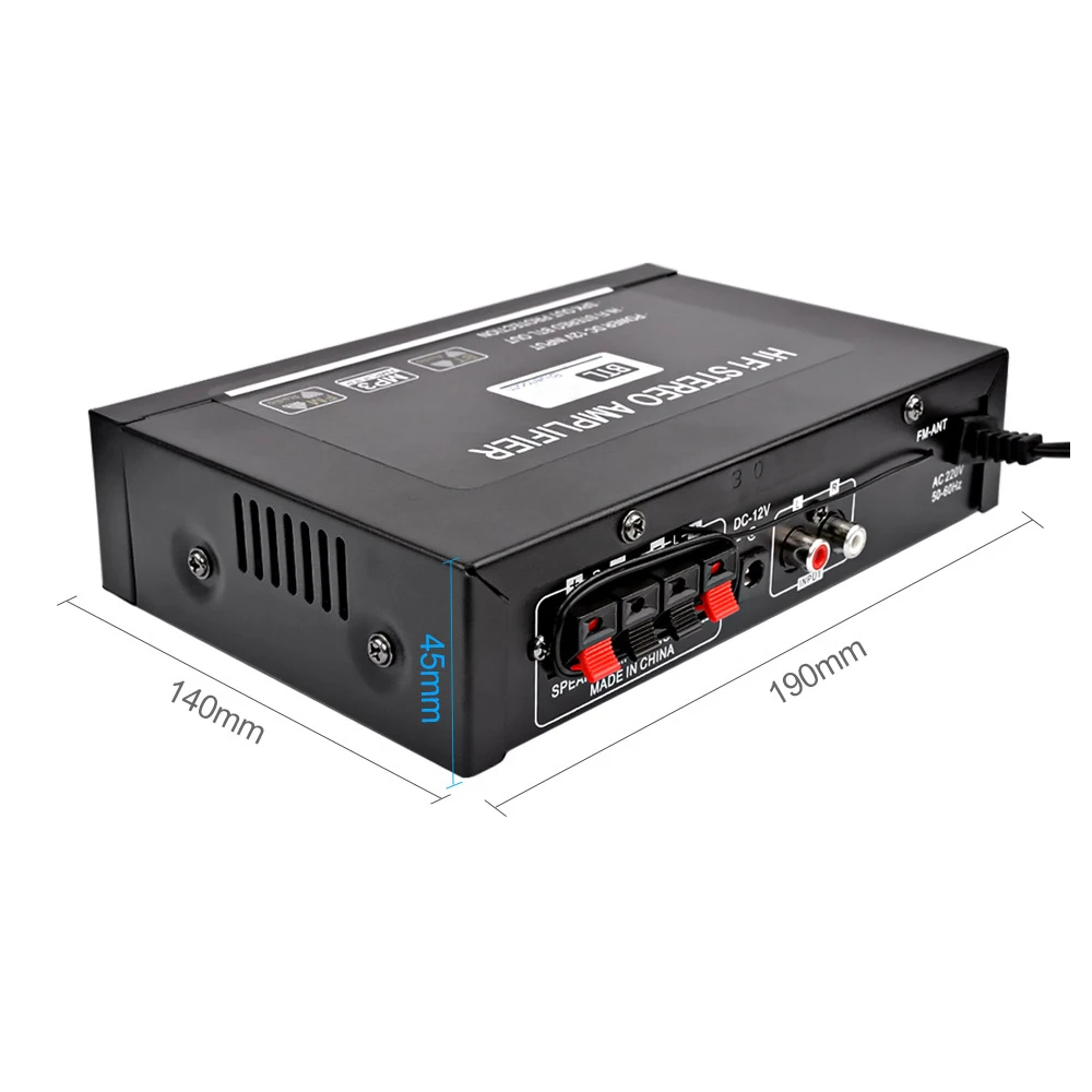 Бытовой усилитель мощности G30 мини BT цифровой аудиоплеер Hi-Fi стерео портативный усилитель звука
