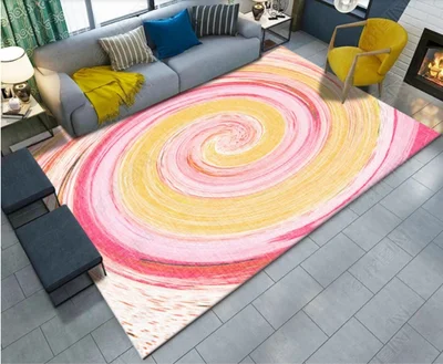 

200*300cm Geometric Black Carpet Area Rugs Bedroom Mat Non-slip Floor Rug Super Soft Decorative Flannel Absorbent Carpet for Liv