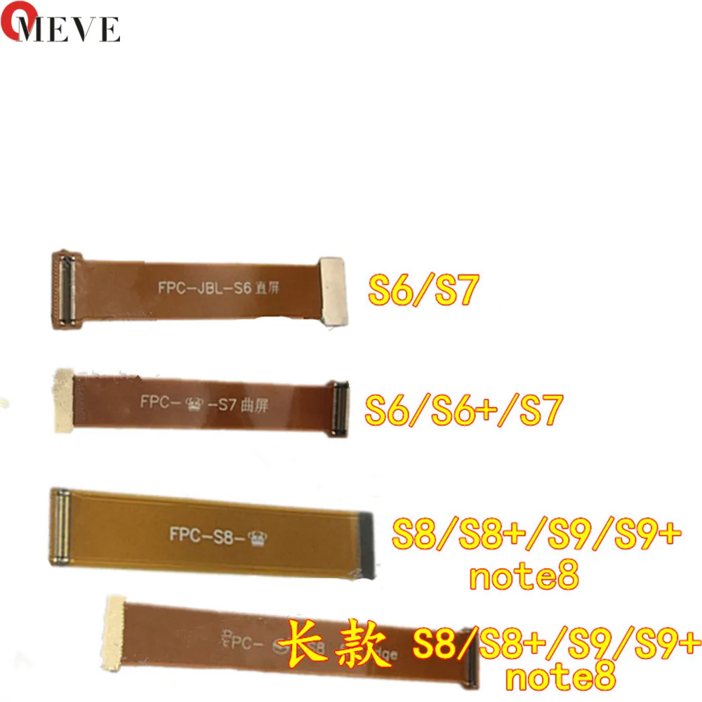 

4pcs LCD Display Touch Screen Extension Tester Extend Test flex cable 7.5CM For Samsung S8 S8+ S9 S9+ Note 8 s6 s7 edge