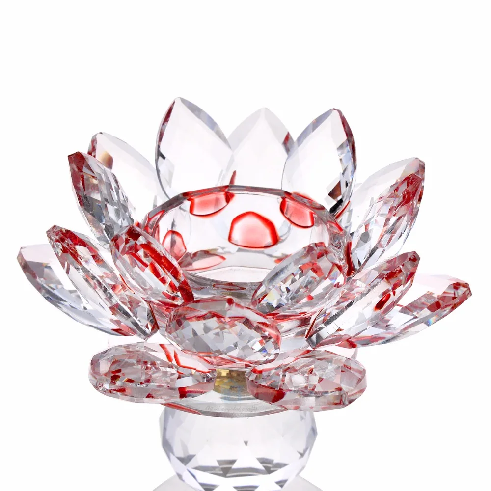 crystal lotus flower candle holder-8-1