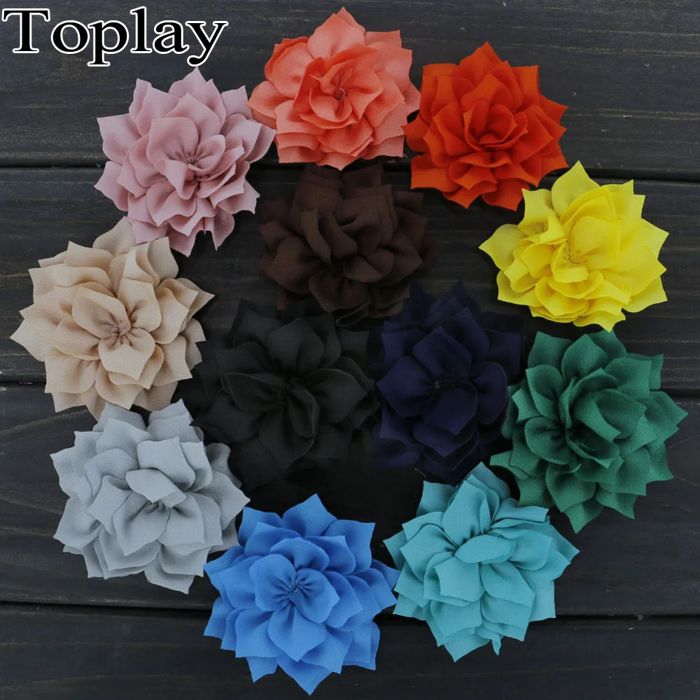Toplay 60 шт./лот 3 &quotPoinsettia Ткань Цветы зима цветок украшения для девочек/подростков