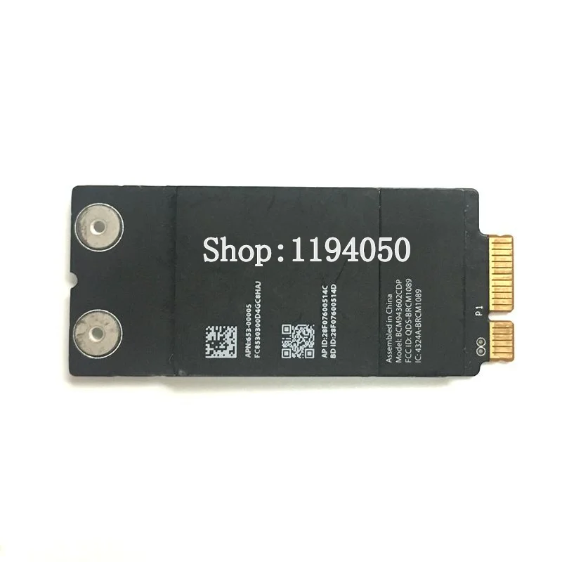 A1418 A1419 Wi-Fi 802.11ac и Bluetooth 4,0 карту аэропорта BCM943602CDP