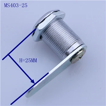25mm MS403 сменный замок для ящика стола с выделенными ключами 16 мм 20 мм 25 мм 30 мм 40 мм шкаф коробка панель инструмент для дома на колесах трейлер - Цвет: 25mm