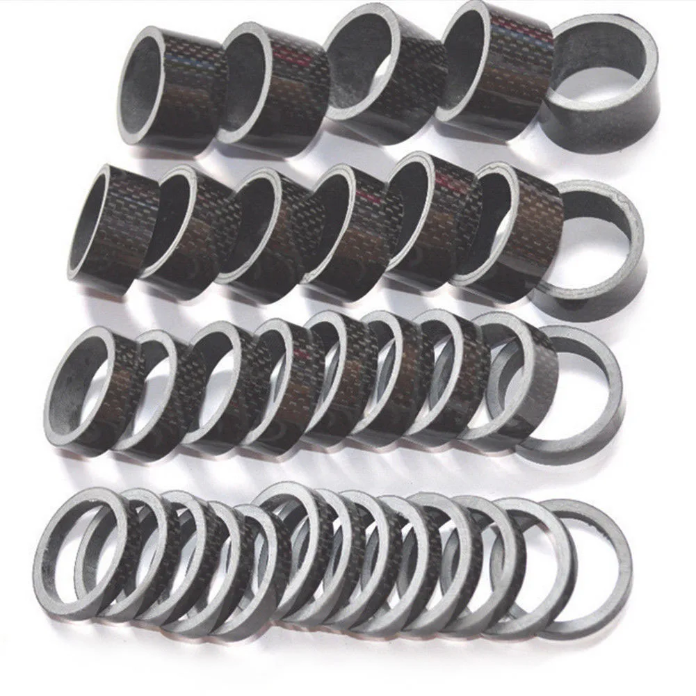 5PCS 28.6MM Spacer Carbon Fiber Mountain Bike Accessories Cycling Fork