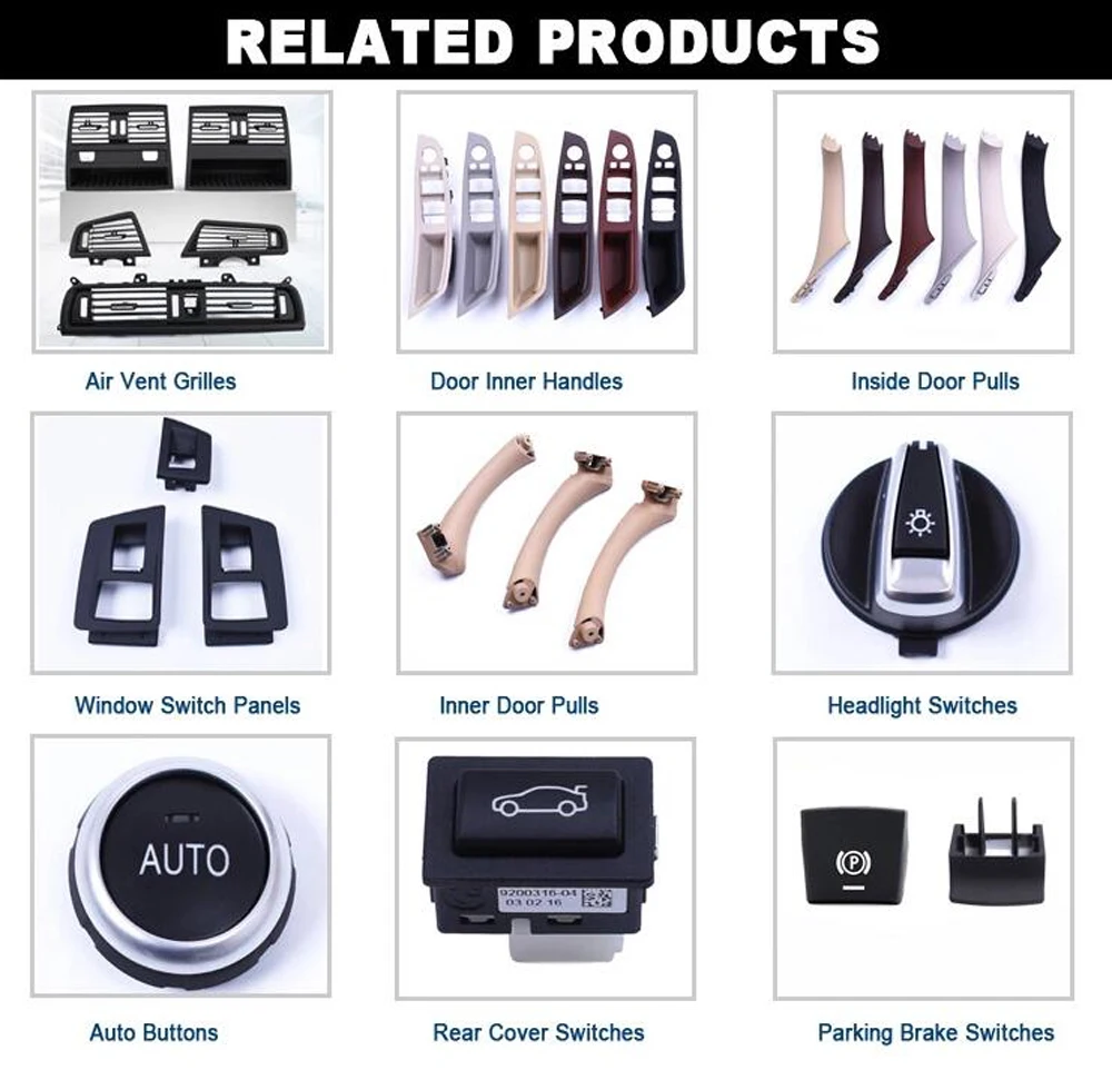 Interno de Porta de Carro Guarnição para Bmw Puxador Séries E90 E91 e9 316 318 320 Cinza Bege Preto Esquerdo Direito Rhd Lhd 3 20 lhd, guarnição para bmw 3 séries e90