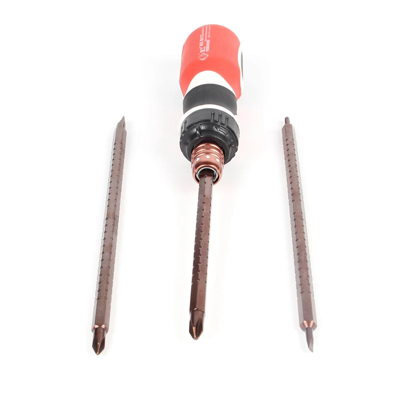PENGGONG 4Sets of Screwdriver Set Adjustable Ratchet Screwdriver Head S2 Alloy Telescopic