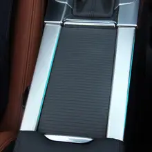 Подстаканник из нержавеющей стали Украшение коробки подлокотника декоративные полосы аксессуары для VOLVO XC60 V60 2010- стикер автомобиля