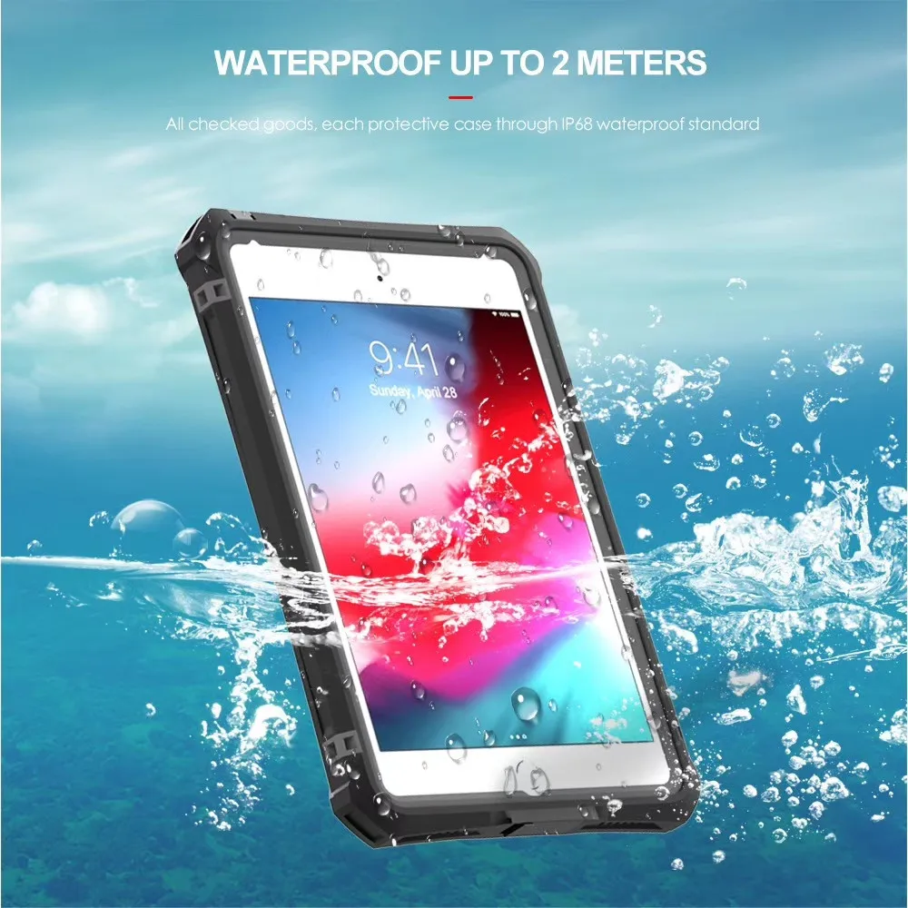 

IP68 Waterproof Case For iPad Mini 5 2019 Case Anti-Scratch Full Screen Protector Shockproof Cover For New iPad Mini 5 Case 7.9