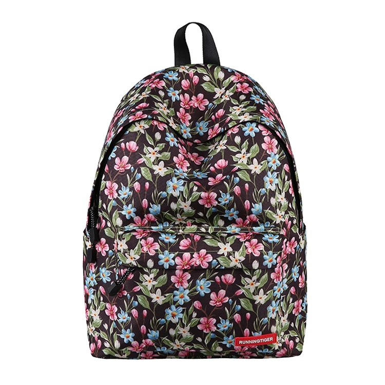 

Youth Schoolbags for Teenager Girls Travel Satchel Shoulder Bag Quality School Student Backpack For Girls Flowers Printing