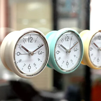 

WholeSale Korean Design Waterproof Reloj Shower Electronic Sticking Bath Wall Clocks Suction Clocks Sticker on Wall or Mirror