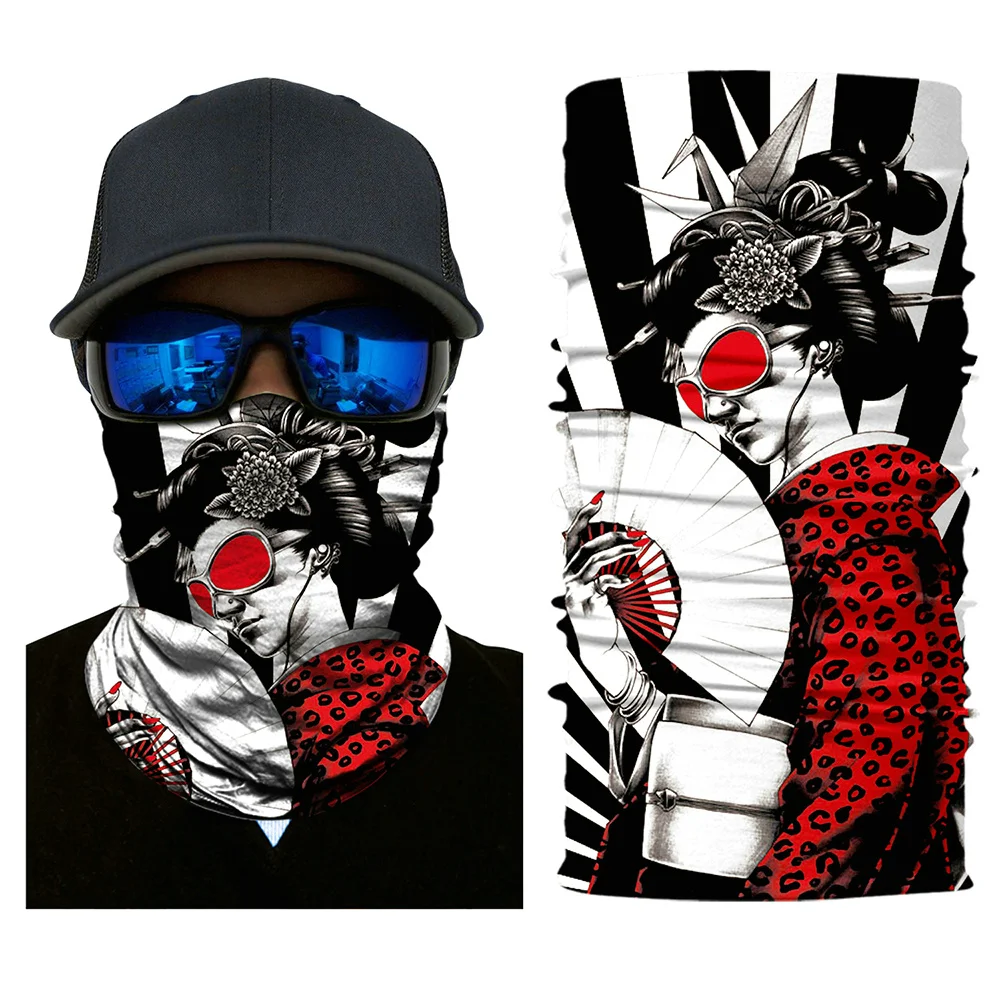 Балаклава Шарф-Череп дюраги Лыжная маска для шеи тактическая мотоциклетная маска для лица мото Байкер Полное Лицо 3D щит для женщин и мужчин
