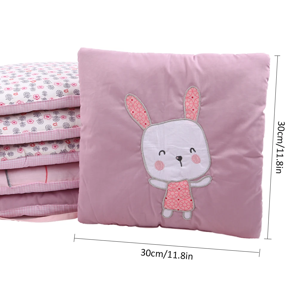 Circunferência do Bebê Berço de Algodão Almofada do Assento de Algodão Animal dos Desenhos Animados do Bebê Bumper Cama Estrela Bordado Anti-colisão 6 Pçs - Set 9 do assento de algodão animal Dos Desenhos Animados do bebê Anti-colisão