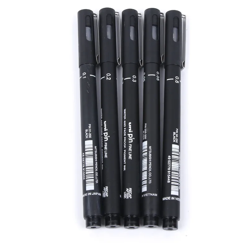 1 шт. ручка для рисования Fineliner Pigma Micron 005 01 02 03 05 08 Аниме Комикс не цветущие прочные