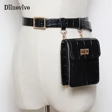 DIINOVIVO, Аллигатор, поясная сумка, люксовый бренд, женская модная сумочка, поясная сумка, водонепроницаемая, дорожная сумка, поясная сумка, WHDV0935