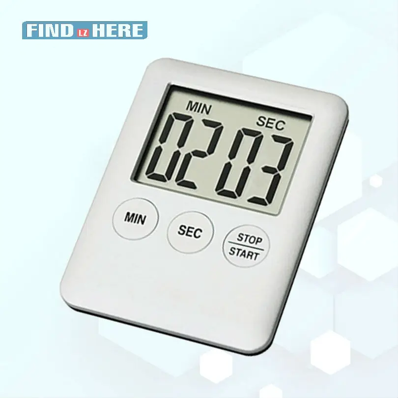 

Kitchen Timer Digital Display Timers Countdown LCD Mini Electronic Portable Timer Set Time Reminder Kitchen Cooking Tool