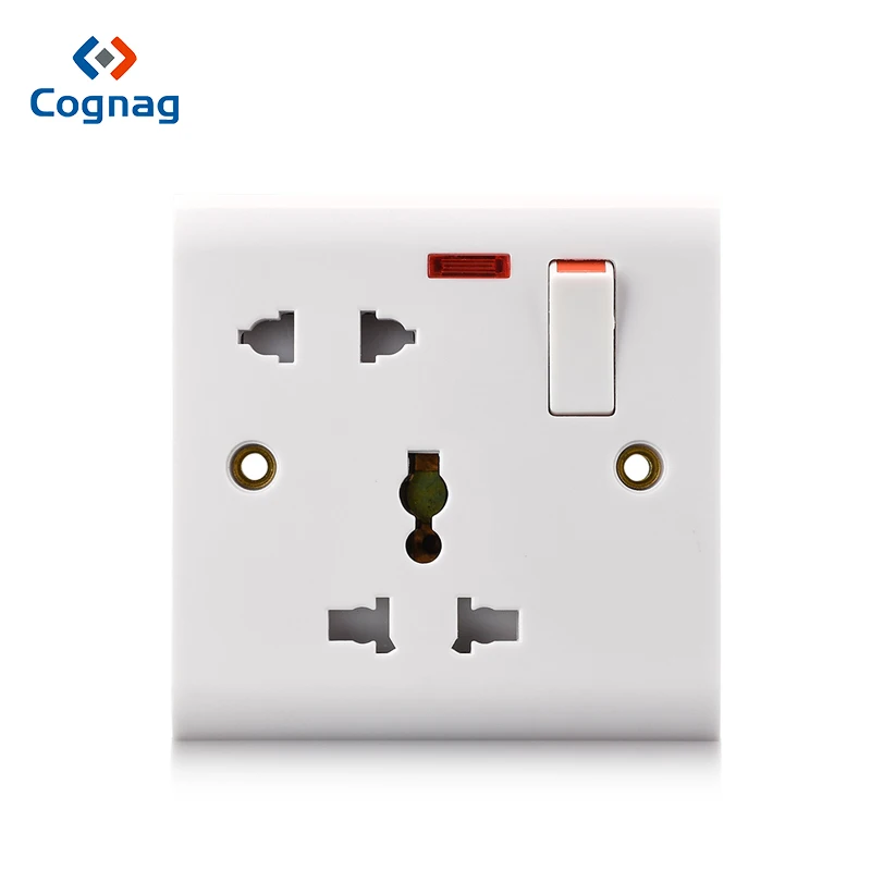 

Cognag Multi-function universal 5 pin 13a multi plug switched socket