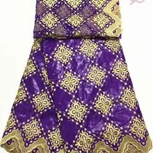 Базен riche getzner африканская кружевная ткань швейцарская вуаль кружева высокого качества Bazin brode getzner парча жаккард изготовление 7yard/комплект L1601