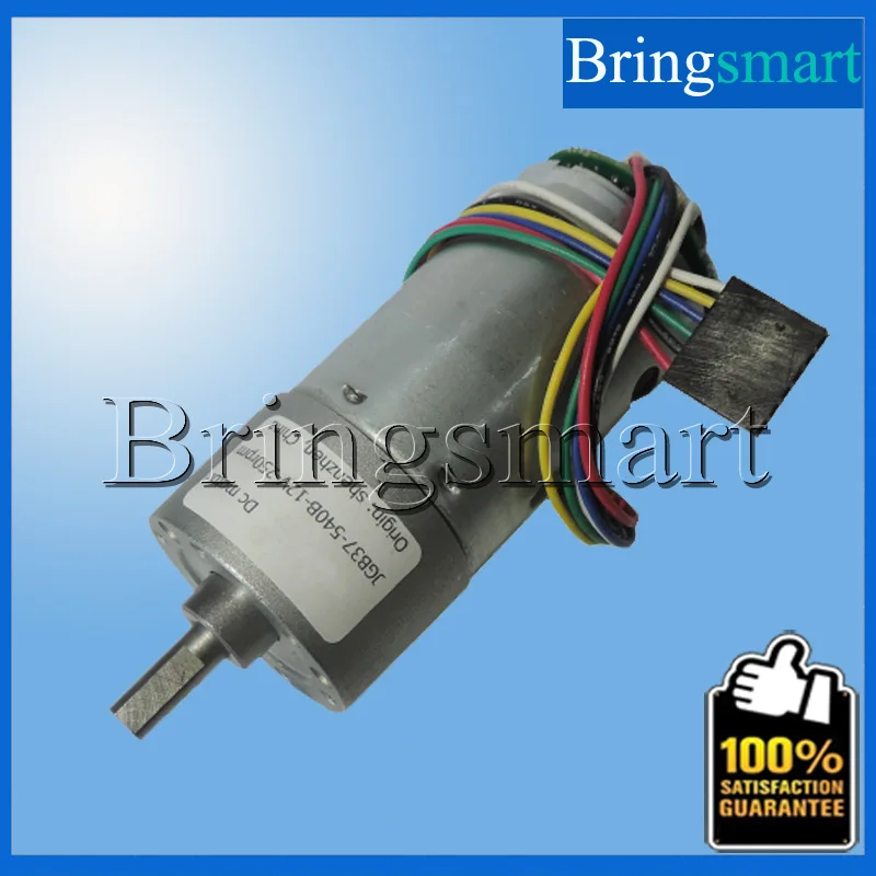 

Bringsmart JGB37-540B 12V DC Gear Motor High Torque 12V DC Encoder Motor 7-960RPM Encoder Disk Motor With Code Disc