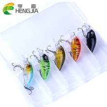 HENGJIA 5pcs 4g 4.2g Fishing Lure set Minnow floating Bait Crankbait package Pesca Jig Fishing wobblers carp Fishing Deal with Field