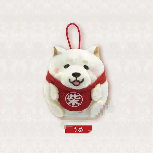 Японская оригинальная коробка 6 видов домашних животных милый талисман каваи Моти Шиба ину Акита гашапон плюшевая подвеска детские игрушки Рождество