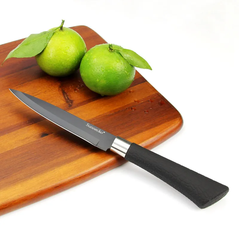 SUNNECKO 5 шт. набор кухонных ножей шеф-повара нож для нарезки хлеба нож для очистки овощей из нержавеющей стали с антипригарным лезвием Ножи острый резак инструмент