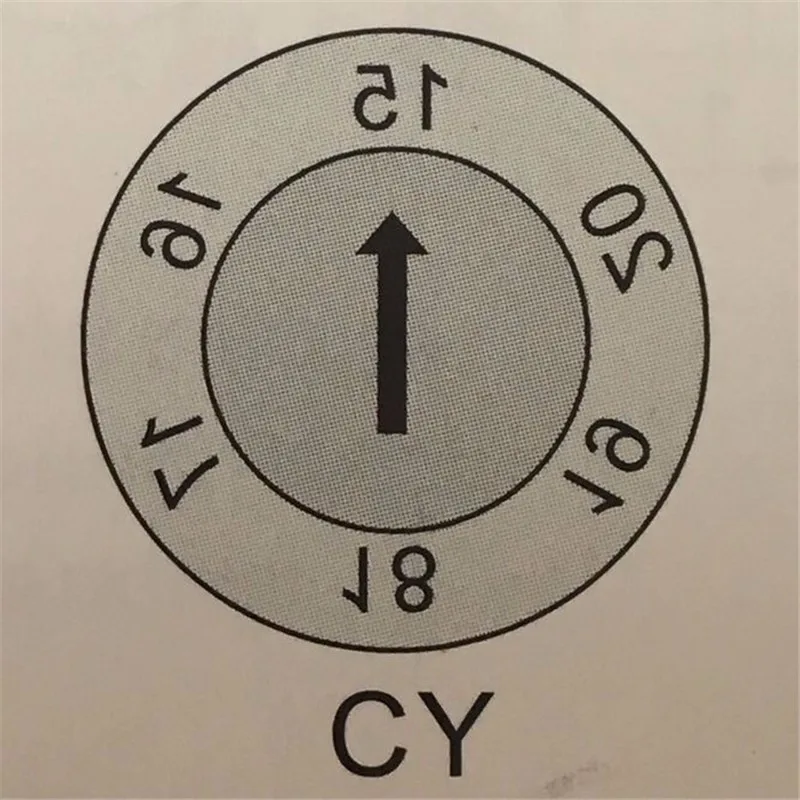 Серия датных штампов BT05-CY(год) 10 мм* 10 мм для пластиковой литейной формы