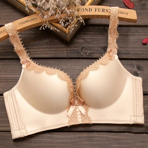 Бесшовные Для женщин бюстгальтер цельный пуш-ап Кружево Bralette отрегулировать белье Плюс Размеры чашка C Нижнее бельё женский бюстгальтер топы корректирующие белье бюстгалтерлифчикбюстгальтернижнее белье женское бел - Цвет: skin color