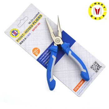 

C-MART 6inch Cr-Ni Long Nose pliers Multi-function Long Nose plier Fishing pliers industrial pliers B0151