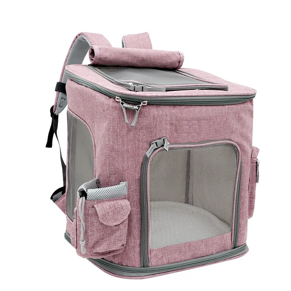 Pet Carrier Backpack Soft Sided Car Seat for Cats and Dogs with Mesh