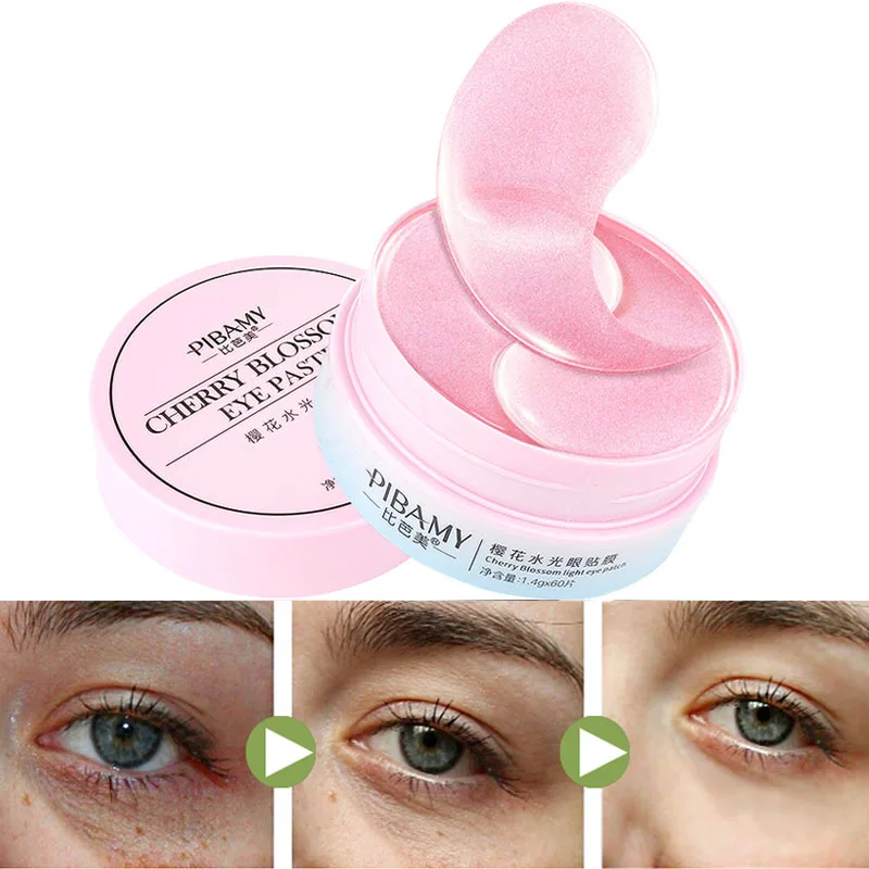 

60 Pcs Moisturizing Collagen Crystal Eye Mask Anti Wrinkle Eye Bag Dark Circle Removal Eye Patches for Eye Care Sleep Mask
